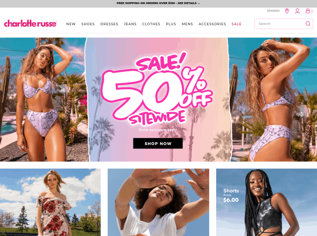  Charlotte Russe Retail Store