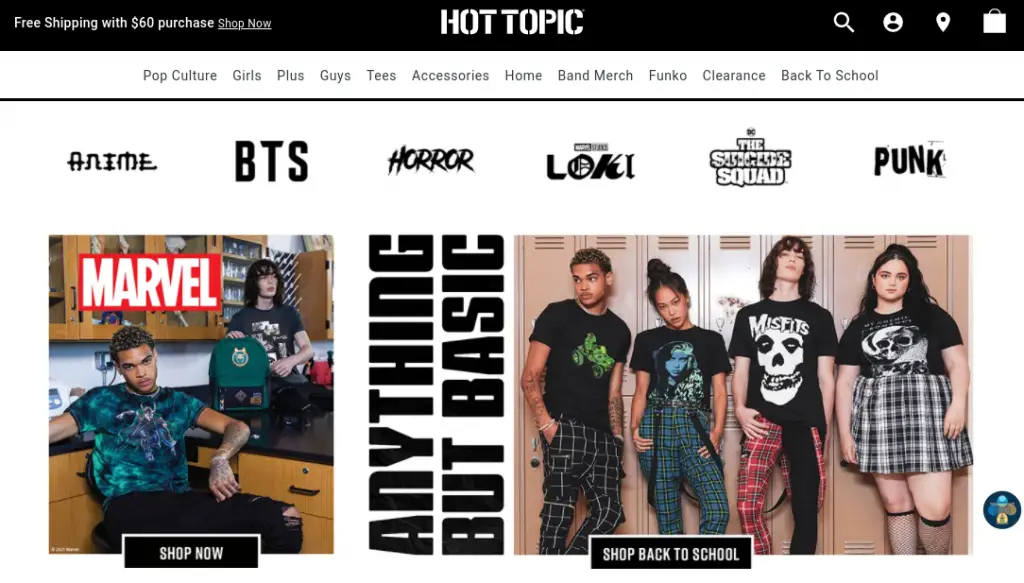 Best Stores like Hot Topic