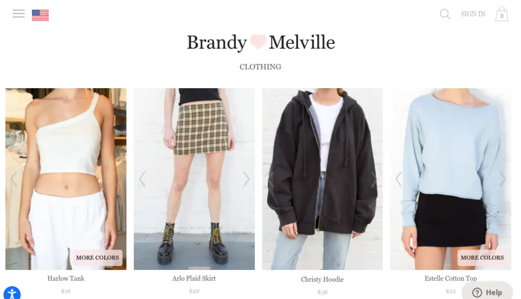 Brandy Melville Bohemian Clothing