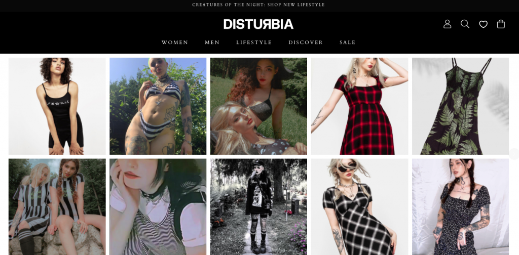 Disturbia Edgy Fashion Clothing Brand