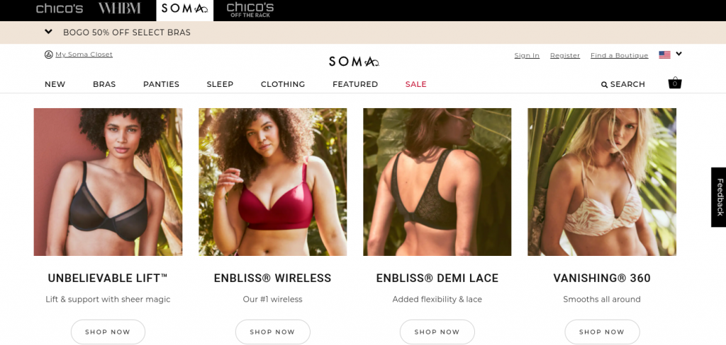 Soma - Women's Lingerie, Bras, Panties, Sleepwear