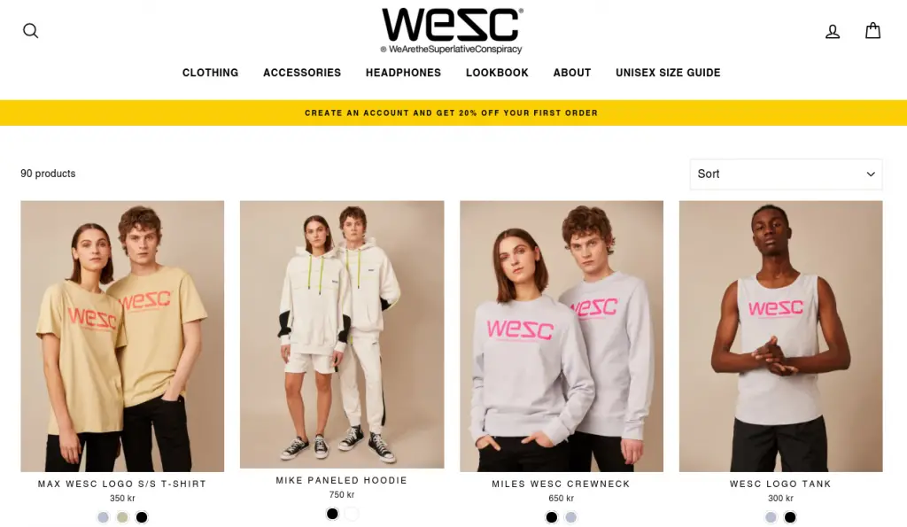 WeSC is a Swedish clothing brand