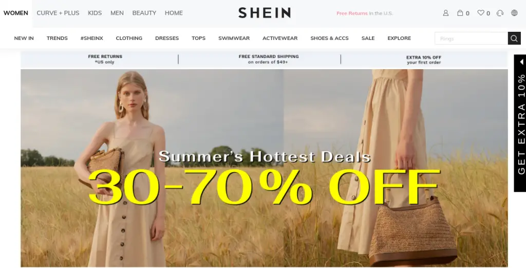 fashionable women's clothing online at SHEIN