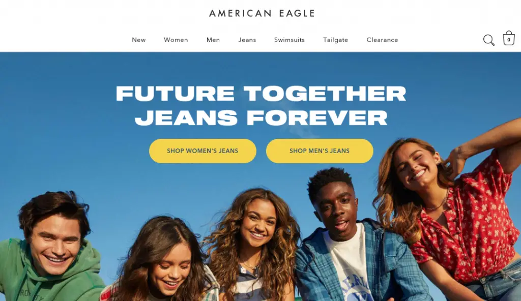 American Eagle men's and women's jeans, tops, bottoms, activewear, loungewear and more