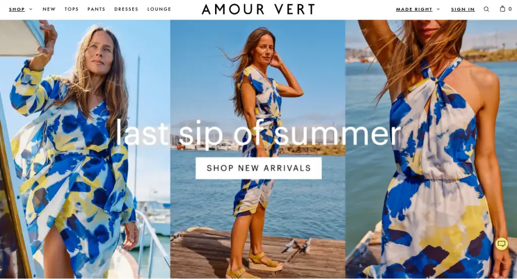 Amour Vert is sustainable fashion made in the USA