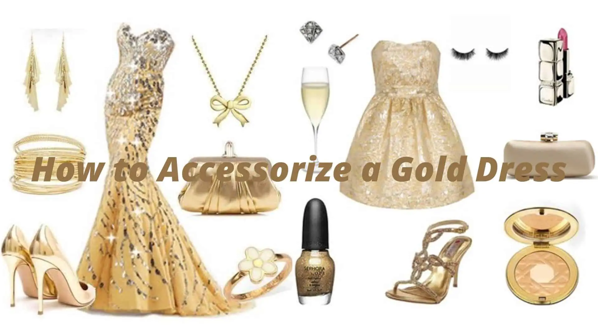How to Accessorize a Gold Dress