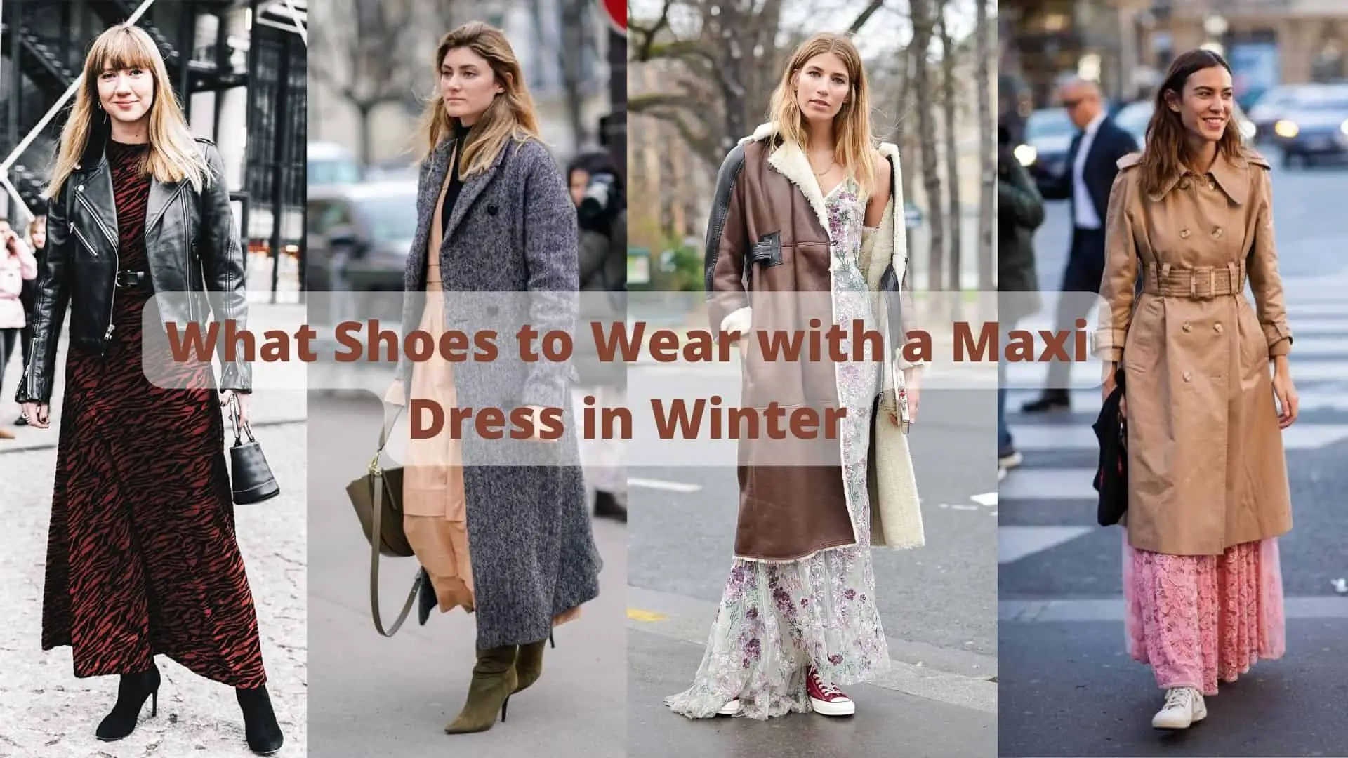 What Shoes to Wear with a Maxi Dress in Winter