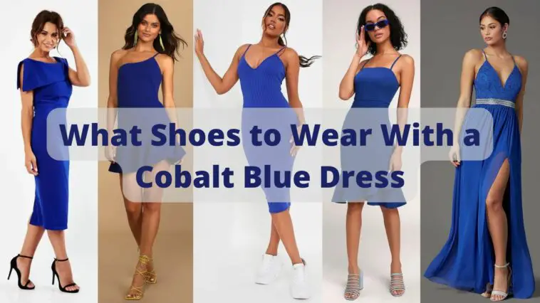 What Shoes to Wear With a Cobalt Blue Dress